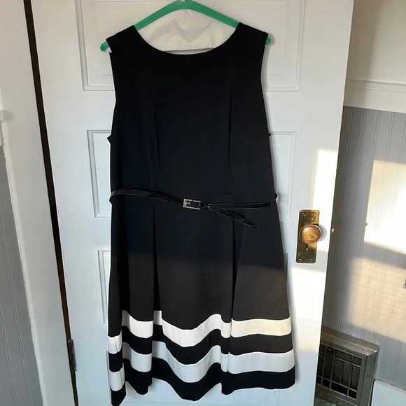 chinese dress ladies Calvin Klein Women's Panel Dress, Black/White Stripe Black/White, 8 at  Amazon Women's Clothing store